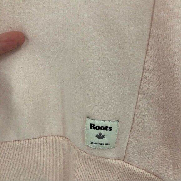 Roots Canada S Light Pink Blush Crewneck Sweatshirt top small - Picture 5 of 14